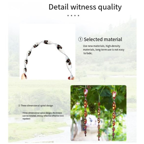 Red 30cm Bird Repellent Reflex Startle Stick - Decorative Rotating Control Keep Birds Away 1