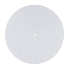 Acryl draaitafelmat vermindert statische stofruis Vervangende slipmat voor platenspeler van 12 inch, wit