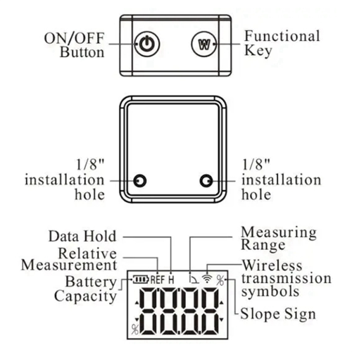Digital Angle Gauge Magnetic Protractor Inclinometer Level Finder Box 2