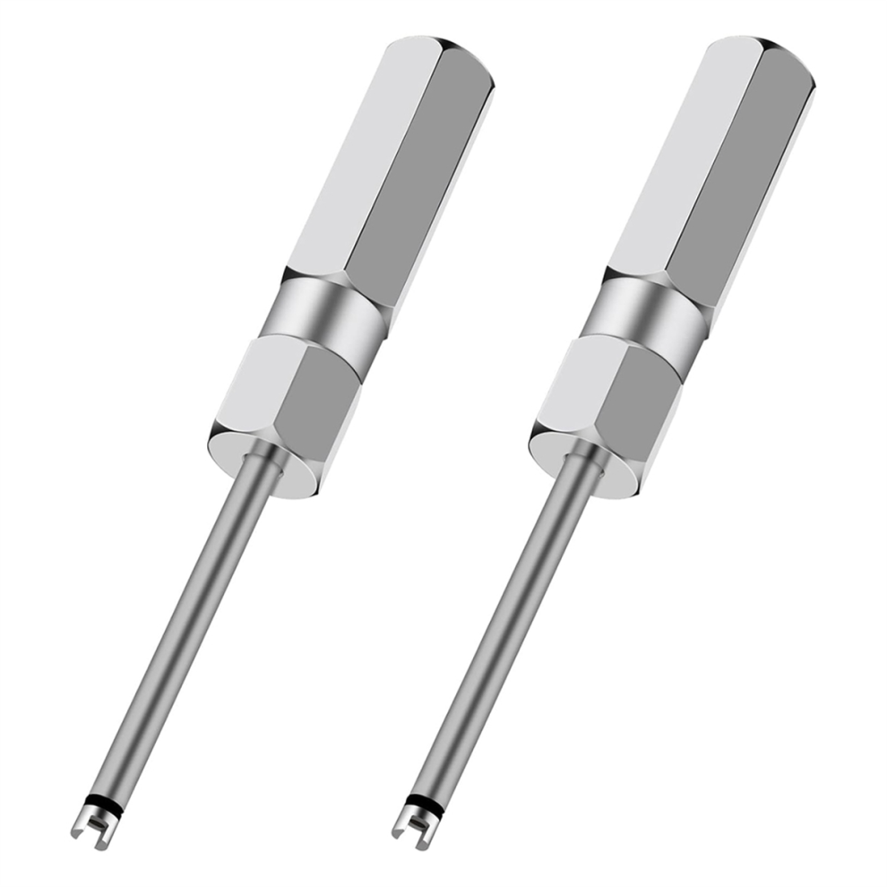 2Pcs Valve Core Removal Tool Set, Screwdriver Stem Remover, Tire For Schrader Cores 4852431782170