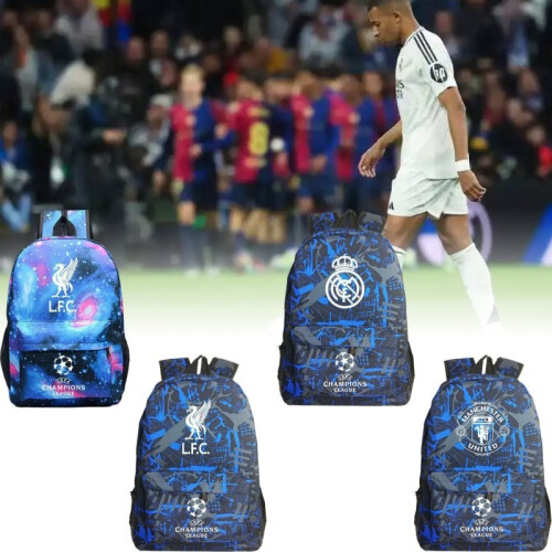 (LFC B)Μάντσεστερ Γιουνάιτεντ, Λίβερπουλ, Ρεάλ Μαδρίτης, τσάντα ώμου, σακίδιο οπαδού, 1