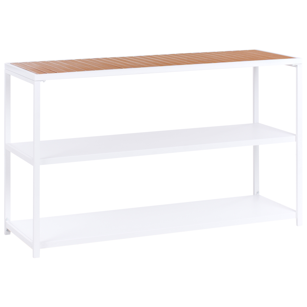 Outdoor Kitchen Island AVETRANA Metal White