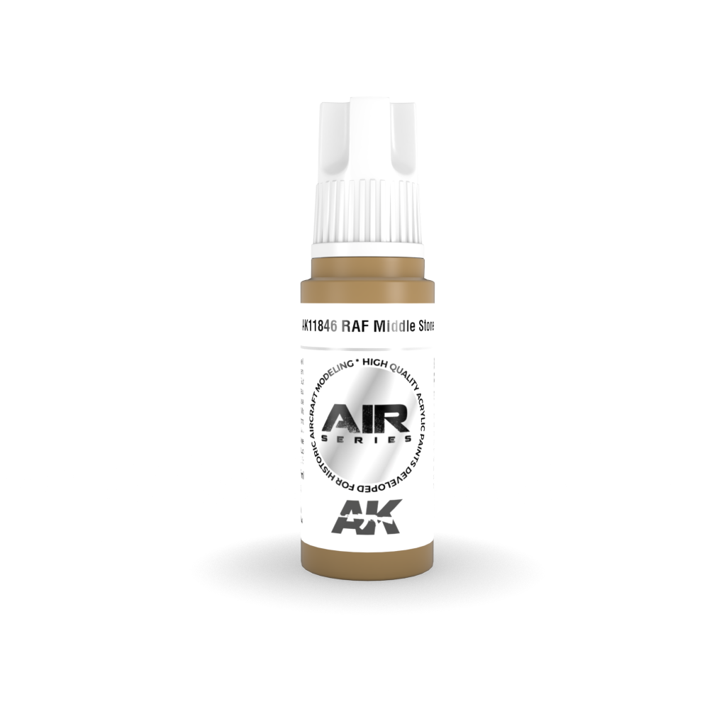 Ak Interactive 11846 Raf Middle Stone 17Ml Air 3G Acrylic Model Paint