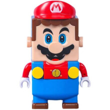 (Red)Set Giocattolo Blocchi Costruzioni Colorati Tema Super Mario Decorazioni Plastica Giocattolo