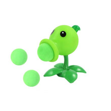 (Peashooter)Plants Vs Zombies Cartoon Plant Shooter Toy Pea Shooter Schießspielzeug Kinder Geschenk