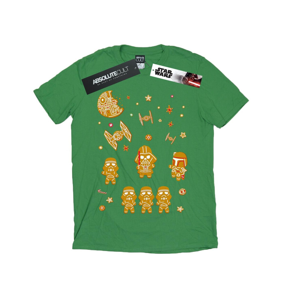(L, Irish Green) Star Wars Mens Gingerbread Empire T-Shirt