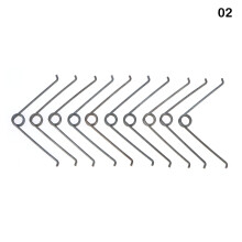 (color 02)10Pcs Stainless Steel Compression Spring Fruit Branch Shears Round V-shape Spring Gardening Scissors Accessories