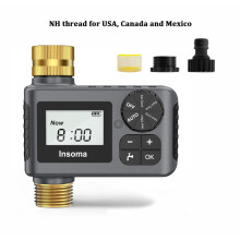 (05-TT-NH)INSOMA Automatic Watering System Smart Garden Irrigation Water Timer with Brass Swivel for Hose Fuacet Outdoor
