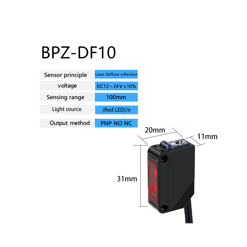 (10Cm Pnp No Nc Laser)E3z Diffuse Reflection Photoelectric Switch Sensor Detection Distance 9497818814645