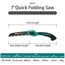 (180 mm)Folding Hand Saw Compact Design Hand Saw for Trees and Camping Pruning Saw with Hard Teeth Hacksaw Garden Trimming