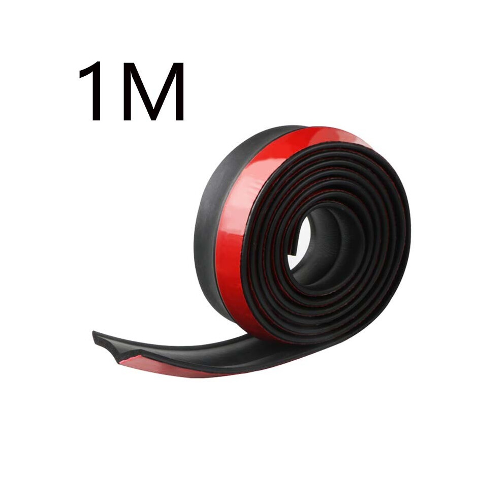 (1M)Car Front Bumper Lip Splitter Spoiler Rubber Skirt Protector Body Trim Bumper Lip Strip Car Side Skirt 9497818816113