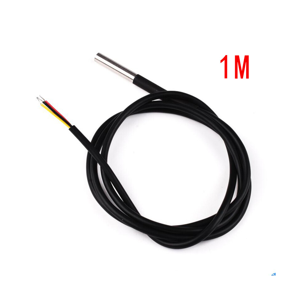 (1M ds18b20 cable)DS1820 Stainless steel package Waterproof DS18b20 temperature probe temperature sensor 18B20 for arduino