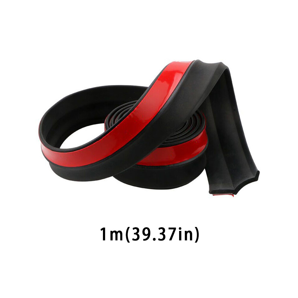 (1M)Universal Body Trim Car Lip Skirt Protector Width Rubber Strip Car Front Bumper Lip Exterior Mouldings 9497818816076
