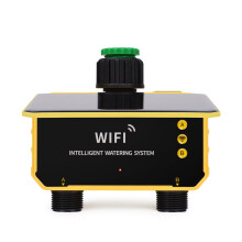 (2 Outlets with WiFi)Automatic Sprinkle Timer Automatic Irrigation Timing Controller Remote Garden Water Timer Smart Irrigation
