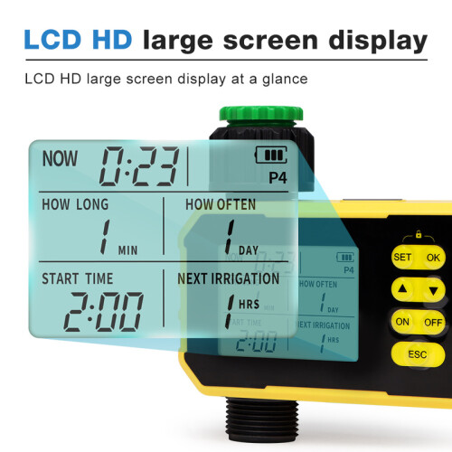 (2 Outlets with WiFi)Automatic Sprinkle Timer Automatic Irrigation Timing Controller Remote Garden Water Timer Smart Irrigation 2