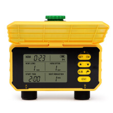 (2 Outlet No WIFI)WIFI Solar Irrigation Timing Controller Smart Automatic Irrigation System for Garden Tap Valve Controller