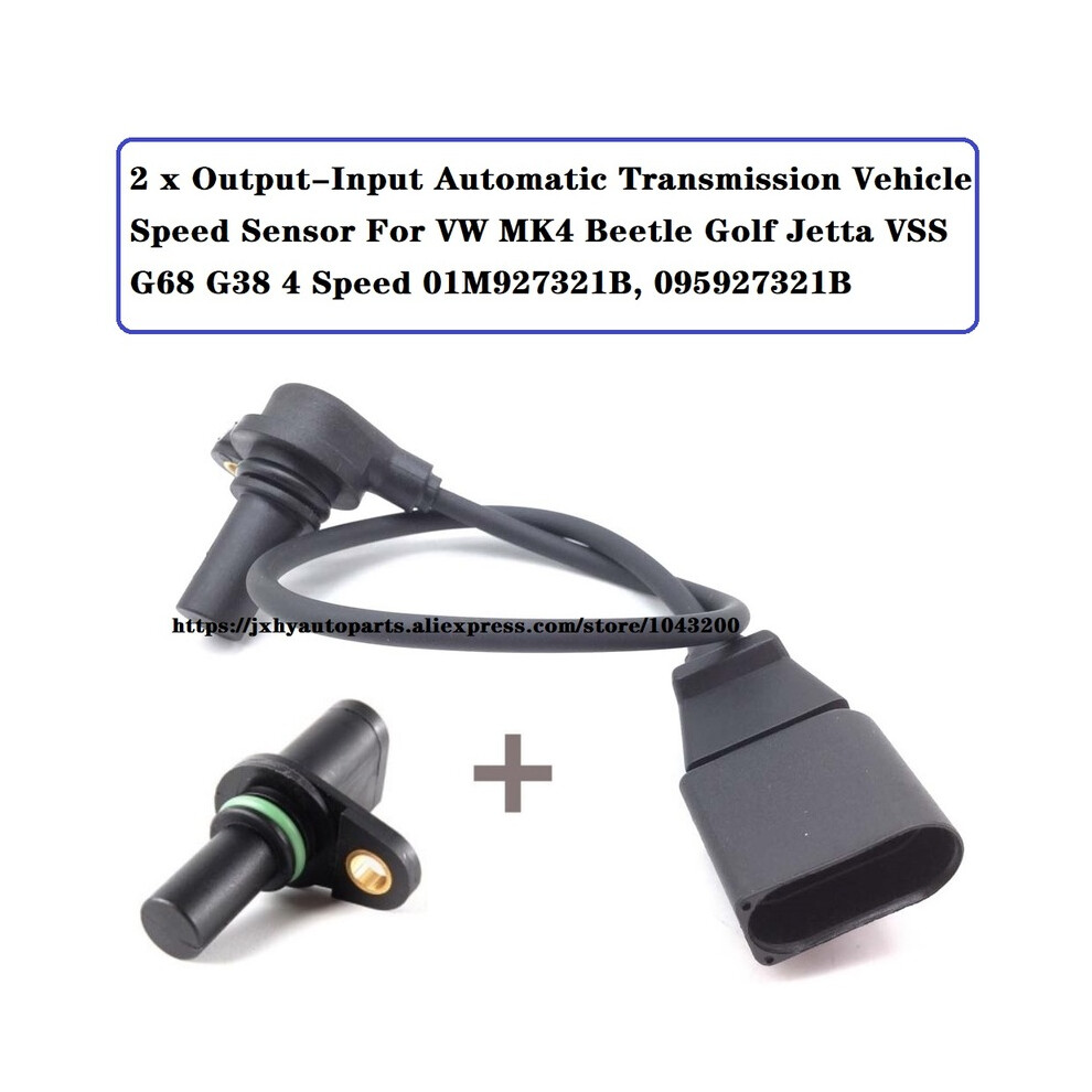 (2 Pieces)01M927321b For Vw Mk4 Beetle Gti Golf Jetta Automatic Transmission Speed Sensor Vss G68 4 Speed Oe# 01M 927 321B 9497818818292