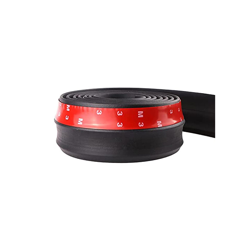 (2.5M)Car Front Bumper Protector Front Bumper Rubber Lip Splitter Body Spoiler Chin Lip Skirt Protector With 3M Tape Car 9497818818513