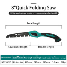 (210 mm)Folding Hand Saw Compact Design Hand Saw for Trees and Camping Pruning Saw with Hard Teeth Hacksaw Garden Trimming
