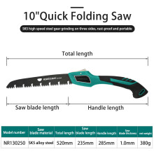 (250 mm)Folding Hand Saw Compact Design Hand Saw for Trees and Camping Pruning Saw with Hard Teeth Hacksaw Garden Trimming