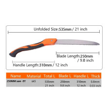 (250mm 9T)LAOA Garden Saw Pruner Secateurs Pruning SK5 Gardening Serra Camping Saws Foldable Sharp Tooth DIY Woodworking