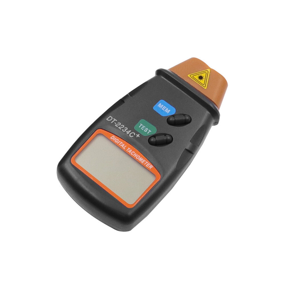 (2234C- Button)Dt2234c+Laser Speed Infrared Motor Tachometer Engine Speed Measuring Instrument Motor Speedometer Black 9497818819664