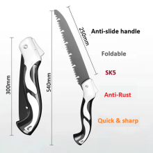 (250mm)LiTuiLi Folding Saw Foldable Saw Camping Tool Folding Hand Pruning Saw with Blades