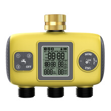 (3 outlets)Newest Touch Screen Automatic Irrigation Timer Smart Program Control Irrigation System Outdoor Water Timer Garden