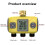 (3 outlets)Newest Touch Screen Automatic Irrigation Timer Smart Program Control Irrigation System Outdoor Water Timer Garden 3
