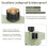 (3 ZONE-NH)Diivoo Garden Water Timer Programmable Automatic Irrigation Timer with Rain Delay Manual/Auto Mode Watering for 5