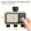 (3 ZONE-NH)Diivoo Garden Water Timer Programmable Automatic Irrigation Timer with Rain Delay Manual/Auto Mode Watering for 6