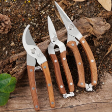 (3pc)Classic Garden Pruning Shears with Automatic Spring Action, Featuring Stainless Steel Blades. Versatile Tools Ideal