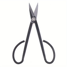 (Black-15cm-19.9cm)1 Piece of Black Gardening Scissors for Pruning Tree Branches and Plants, Long Handled Scissors for Bonsai
