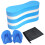 (Blue)Swim Training Pull Buoy Adjustable Strap Hand Paddles with Mesh Bag Swim Training Equipment 5-Layer Pull Buoy for 1