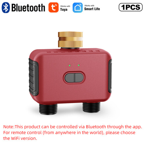 (Bluetooth 2ZONE)WIFI 2-Zone Watering Timer Smart Garden Automatic Irrigation System Drip Sprinkler Controller Valve Tuya