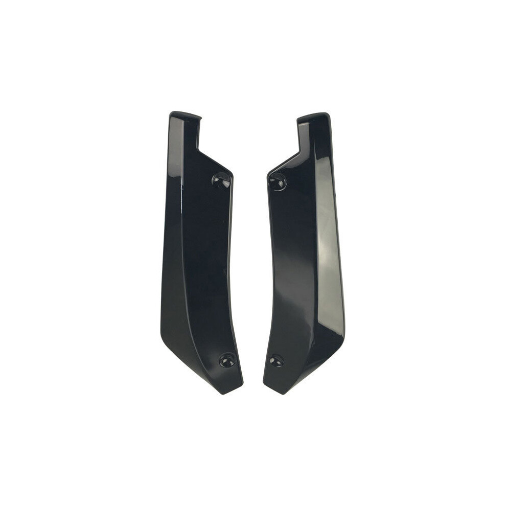 (Bright )Universal Car Front Rear Bumper Strip Lip Spoiler Diffuser Splitter Scratch Protector Carbon Fiber Winglets Black 9497818838313