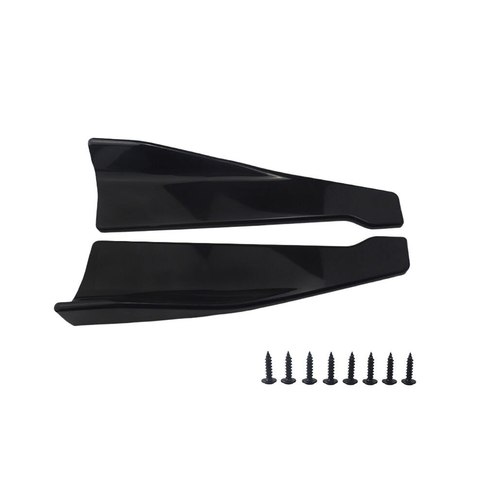 (Bright )Universal 48Cm Length Car Side Skirt Rear Bumper Lip Splitter Winglet Aprons Protector Scratch Automotive Black 9497818838351