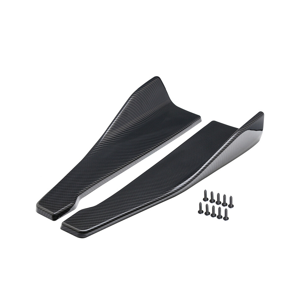 (Carbon Fiber)Universal Spoiler Protector Car Rear Bumper Lip Angle Splitters Splitter Scratch Protector Winglets Side Skirt 9497818839983
