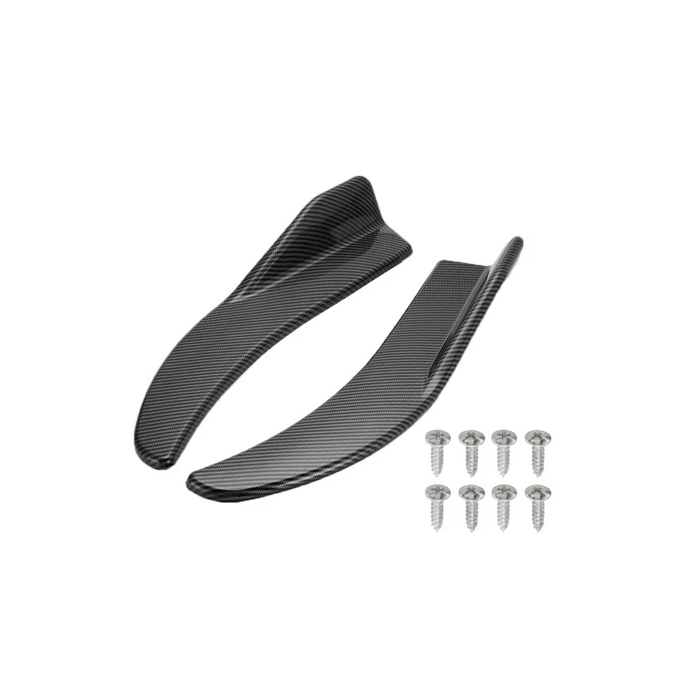 (Carbon Fiber Look)1Pair Universal Car Bumper Spoiler Front Rear Lip Anti-Collision Side Skirt For Bmw E90 G30 F10 F30 Audi 9497818840842