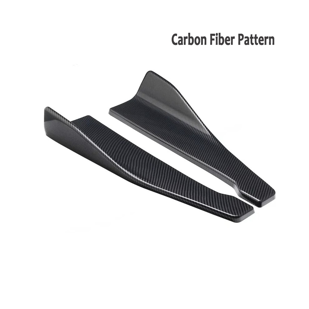 (Carbon Fiber Pattern)48Cm Side Skirts For Cars Universal Bumper Spoiler Splitter Protector For Bmw F20 E90 For Audi For 9497818841030