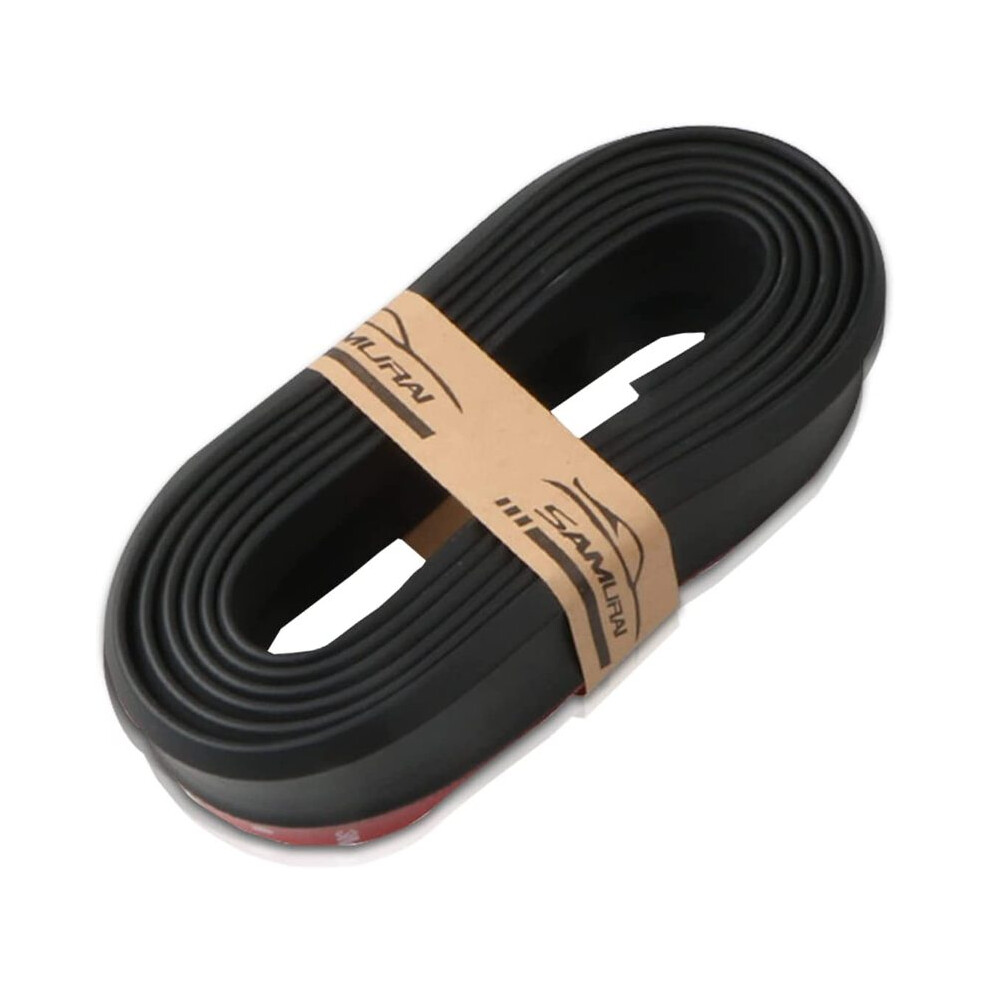 (Color 4)2.5M/8.2Ft Car Front Bumper Lip Car Carbon Fiber Universal Side Skirt Splitter Spoiler Car Front Bumper Guard Waterproof 9497818842327