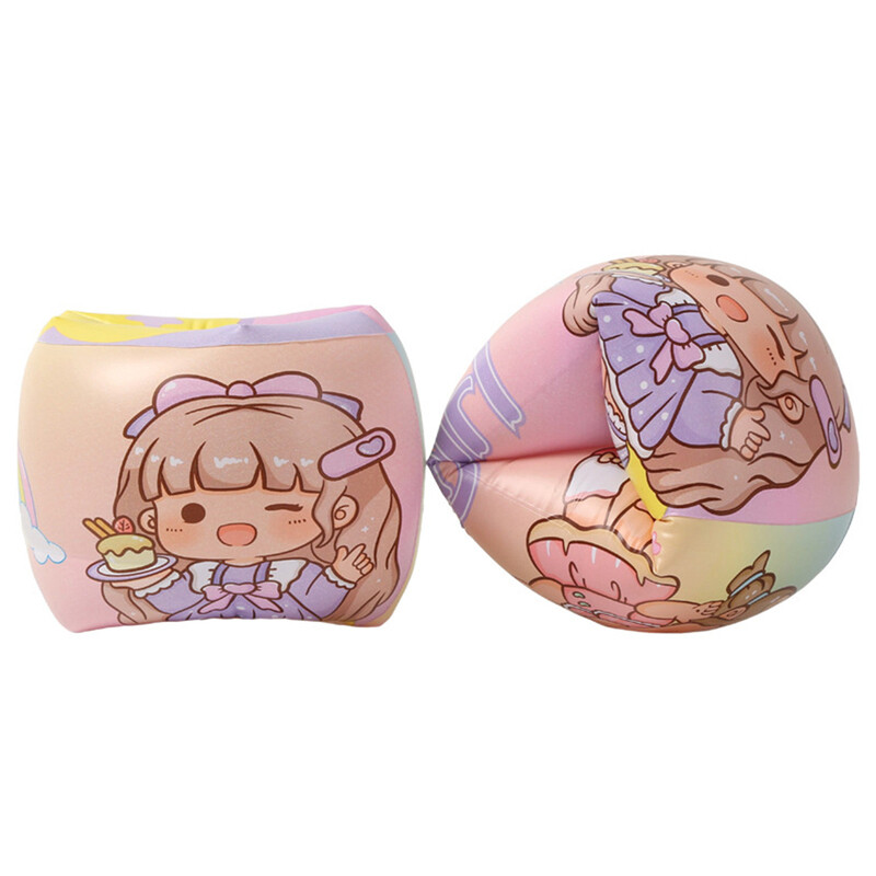 (Cute Girl)Cute Pool Floats Arm Bands Inflatable Swim Floater Sleeves ...