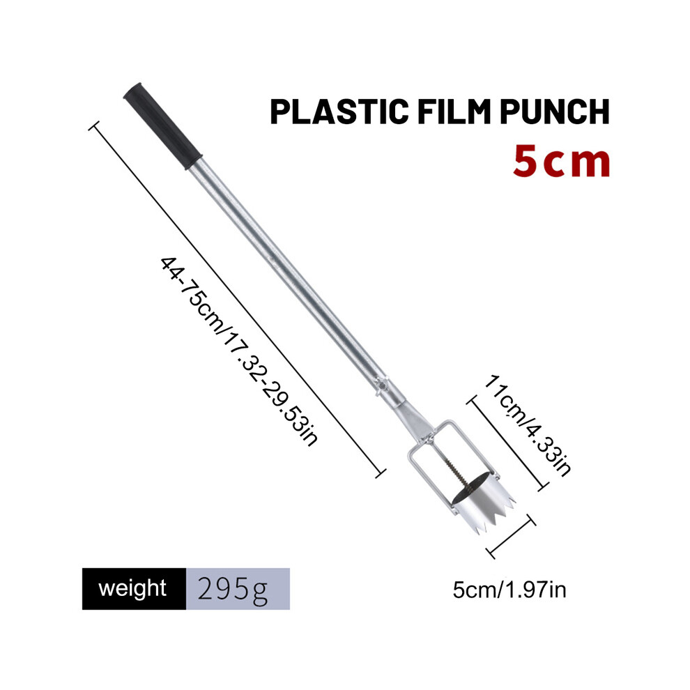 (5cm)Durable Metal Greenhouse Film Puncher, Simple Gardening Tool Set, Plastic Film Puncture Tool for Greenhouse Maintenance-image-OPC-PH7DRPB-NEW