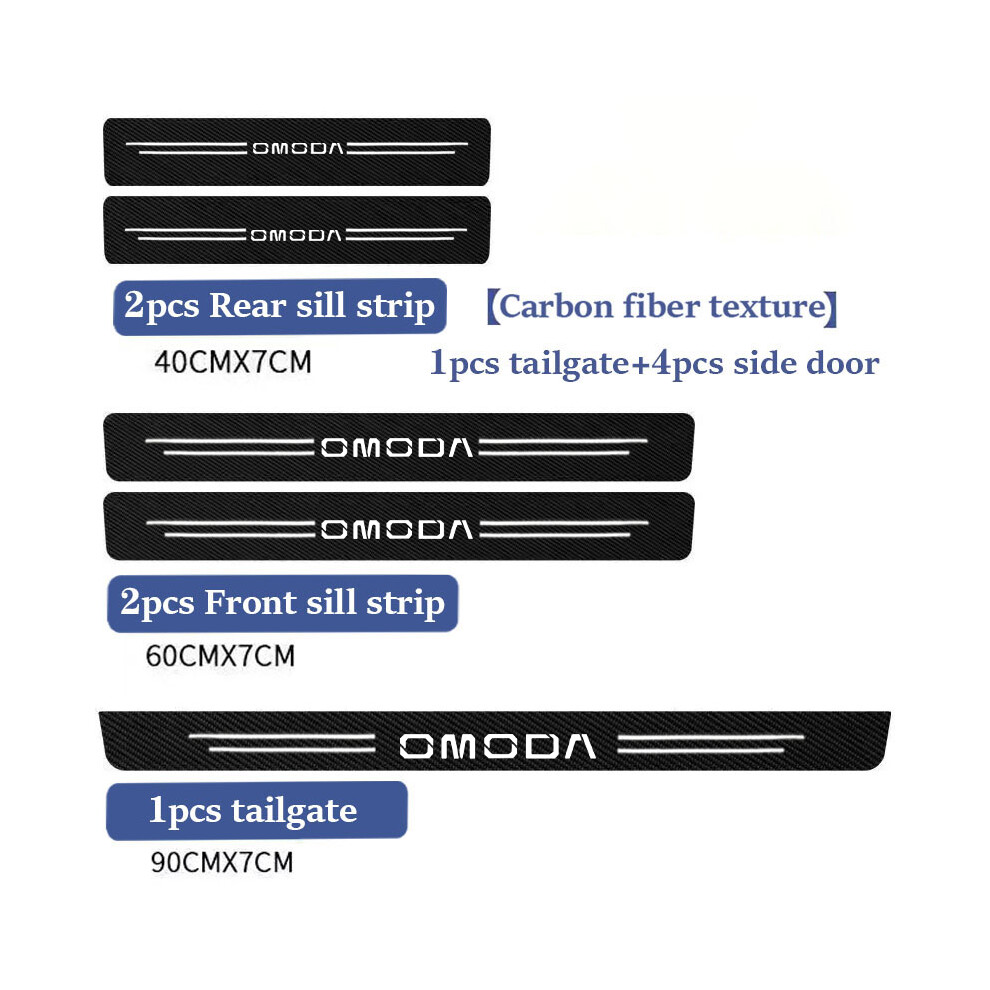 (5Pcs Omoda)Car Sill Protector Decoration Sticker Modely Welcome Pedal Protection Strip For Chery Omoda 5 S5 O5 E5 C5 Pro 9497818825955