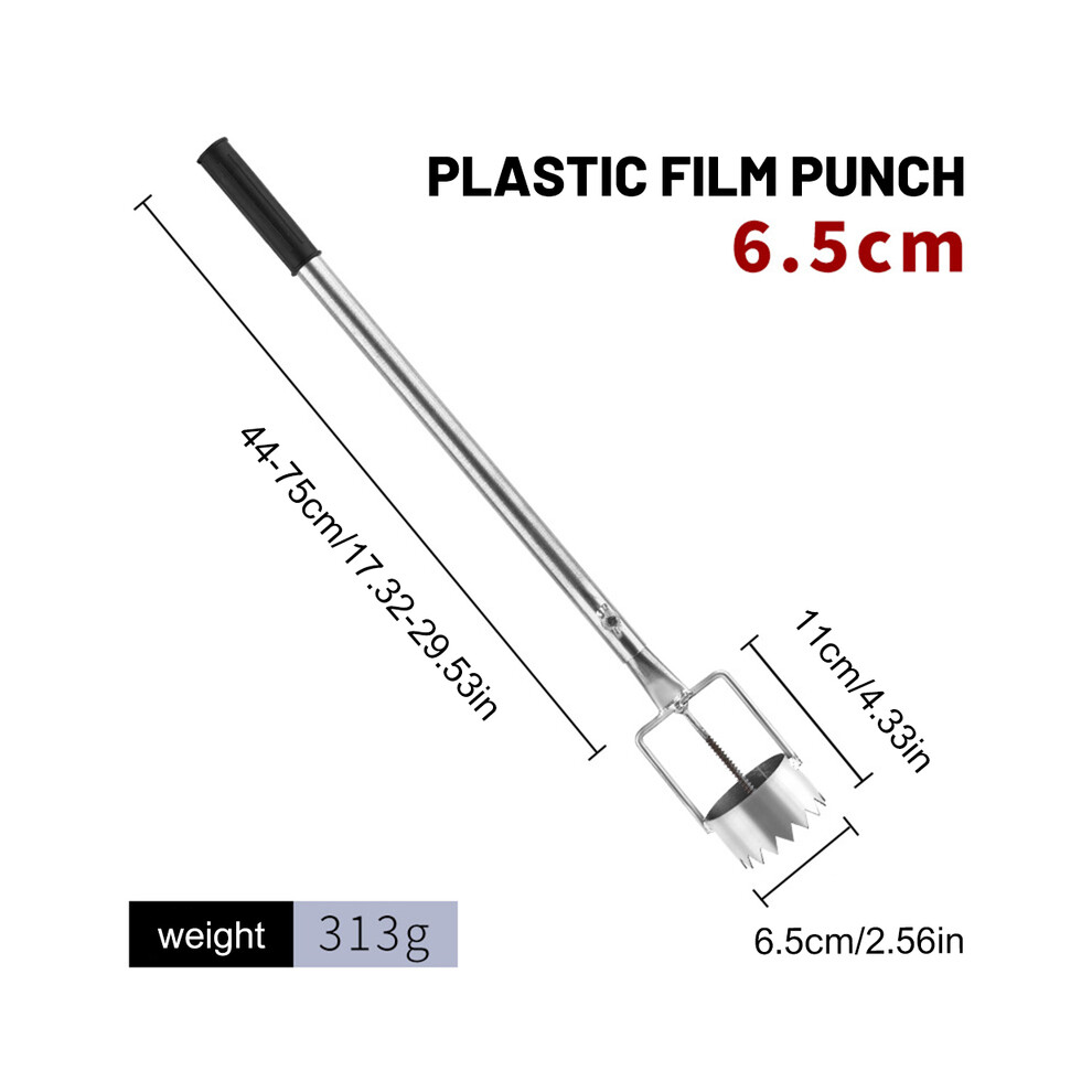 (6.5Cm)Durable Metal Greenhouse Film Puncher, Simple Gardening Tool Set, Plastic Film Puncture Tool For Greenhouse Maintenance 9497818826419
