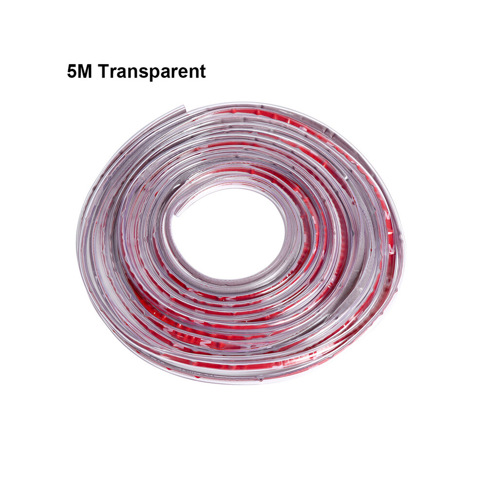 (5M Transparent)Car Door Edge Rubber Scratch Protector Strips Car Styling Mouldings Protection Side Doors Moldings Adhesive 9497818825733