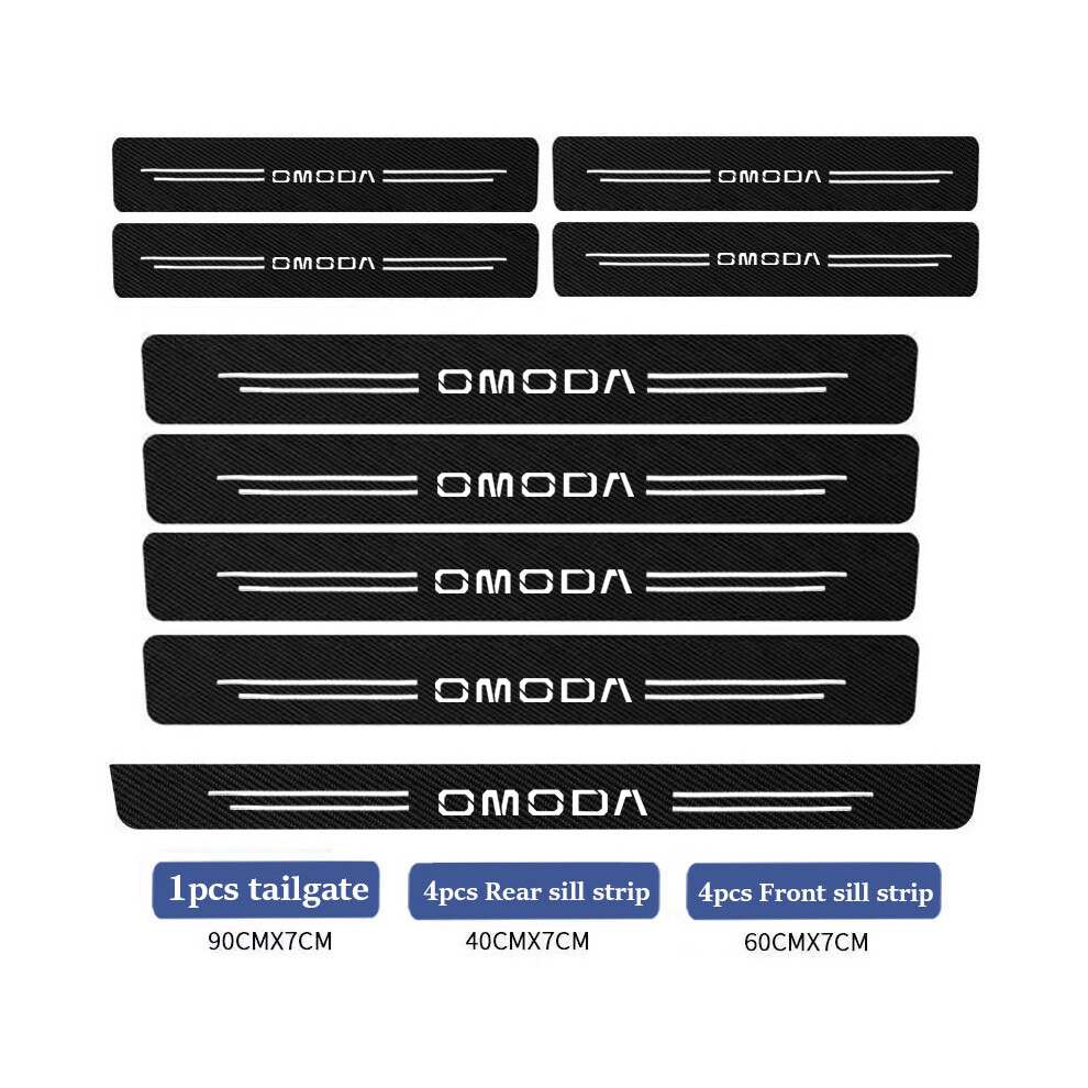 (9Pcs Omoda)Car Sill Protector Decoration Sticker Modely Welcome Pedal Protection Strip For Chery Omoda 5 S5 O5 E5 C5 Pro 9497818827881