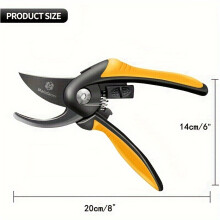 (A)Pruning-Shears-for-Gardening, 8"Professional Premium Titanium Garden Shears, Garden Clippers with Sharp Steel Blade,