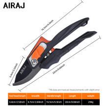 (AE2102B)Latest Garden Shears 3-Speed Adjustable Pruner SK5 Cutting Pruner Rugged With Safety Lock Durable Hand Tool Tree