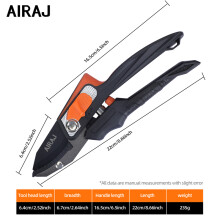 (AE2102A)Latest Garden Shears 3-Speed Adjustable Pruner SK5 Cutting Pruner Rugged With Safety Lock Durable Hand Tool Tree